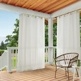 TOWN & COUNTRY BASICS Cabana Solid Heavyweight Curtain panel, Vanilla color front view