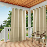 TOWN & COUNTRY BASICS Cabana Solid Heavyweight Outdoor Curtains, Natural