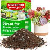 TOYPOPOR Succulent Soil 1 Quart package front view