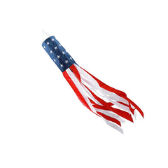 TPFEYEN American Flag Windsock 40 inch front view with embroidered stars
