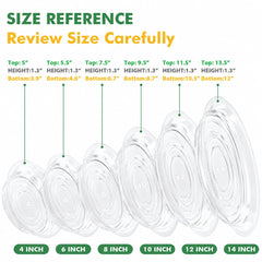Transparent UltraOutlet plant saucer on wooden table