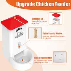 Transparent window of MJZ Chicken Grit and Oyster Shell Feeder
