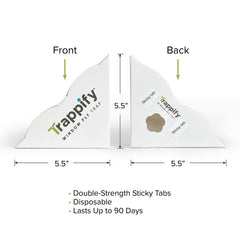 Trappify Window Corner Fly Trap with sticky panels displayed
