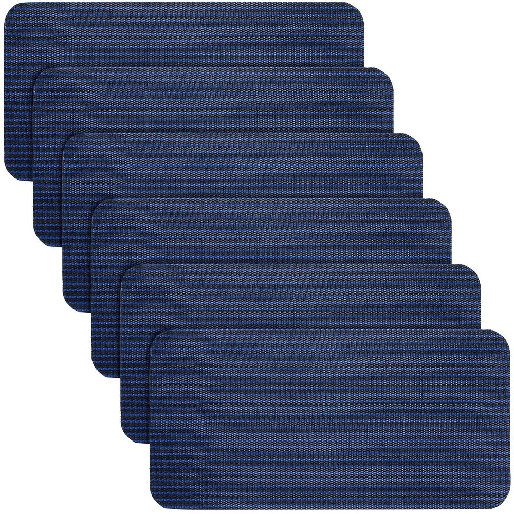 Treela 6 Pcs Pool Safety Cover Patch Kit Blue, 4 x 8 Inch, packaging