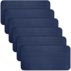 Treela 6 Pcs Pool Safety Cover Patch Kit Blue, 4 x 8 Inch, packaging