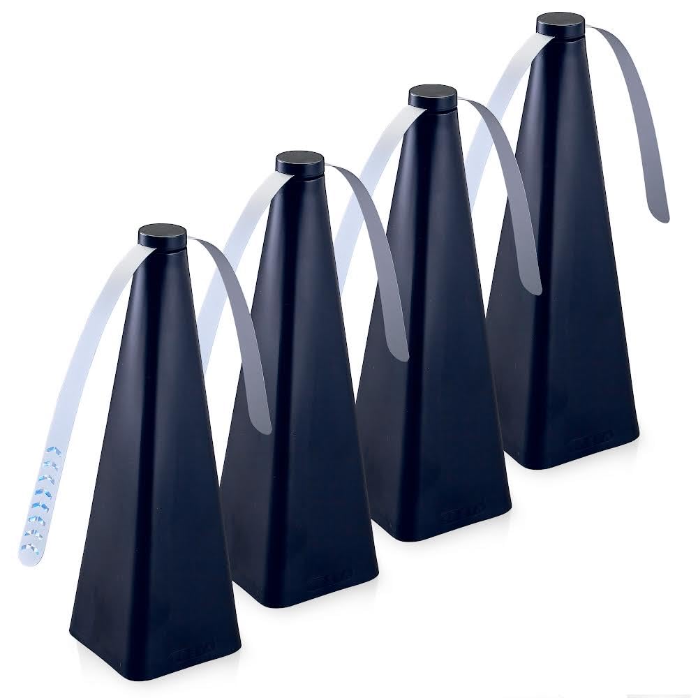 Treva Bug Fan 4-Pack black model front view with holographic blades