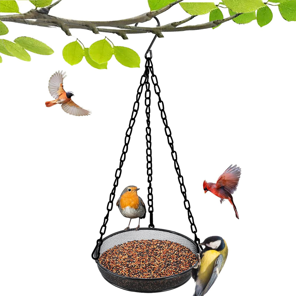 Trieez Hanging Bird Feeder with adjustable chain and cover