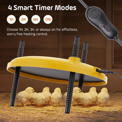 TRIOCOTTAGE Heat Plate showing timer settings and controls