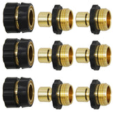 Triumpeek 3/4" garden hose connector set with 9 pieces