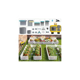 TRJZWA 172FT Drip Irrigation System Kit with yellow tubing