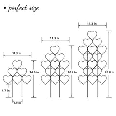 Trlzey Plant Trellis stackable design with climbing plants