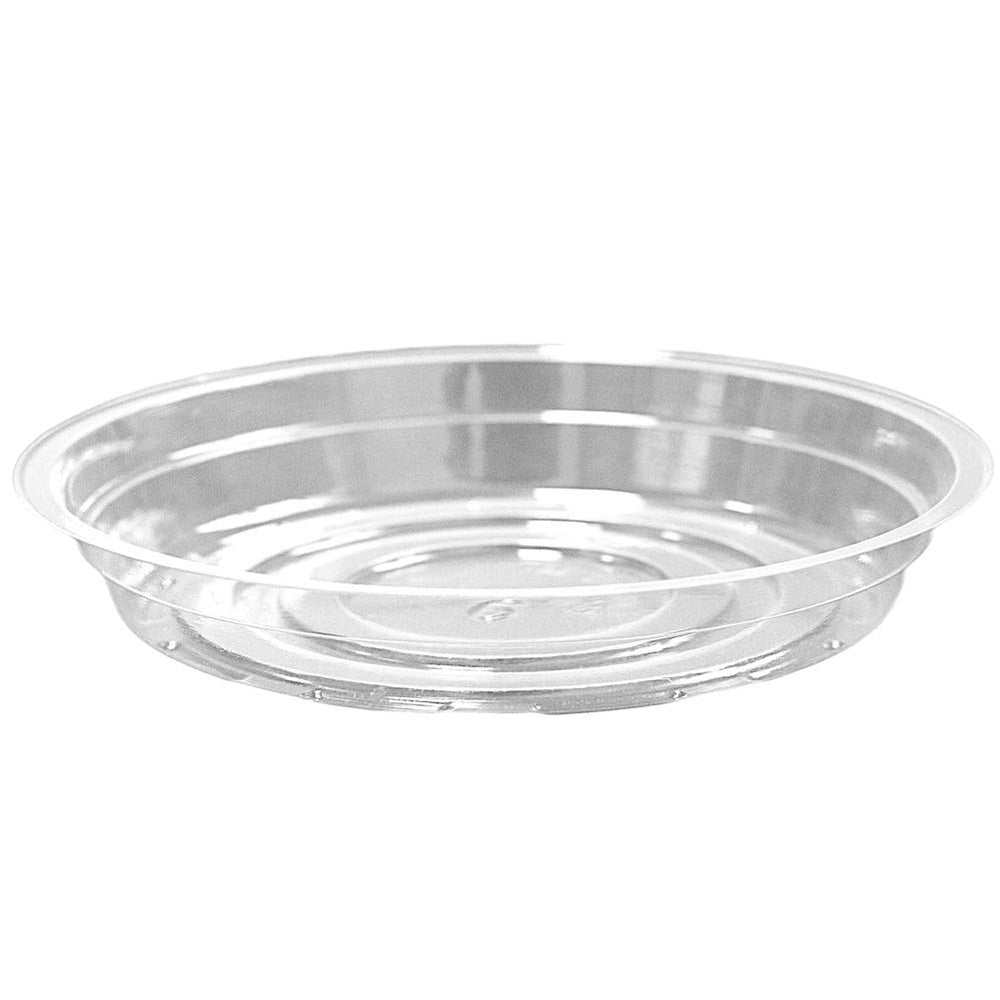 TRUEDAYS 8 Inch Clear Plant Saucer front view