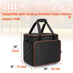 Trunab Travel Bag with Jackery Explorer 1500 inside