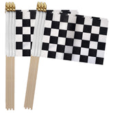 TSMD Racing Stick Flags pack of 12 with checkered pattern