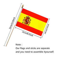 TSMD Spain Stick Flag 12 pack display