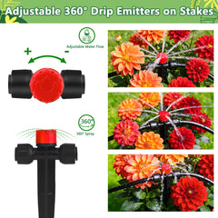 TTioDri drip emitter demonstrating fine droplet spray