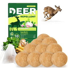 Tubadros Deer Repellent 10-Pack tablets in brown colour