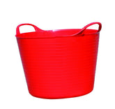 Tubtrugs Small Flexible Plastic Tub in red, front view