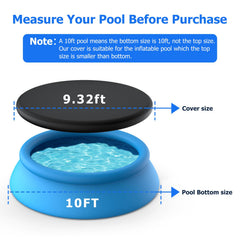 Tufmunb pool cover showing elastic band design