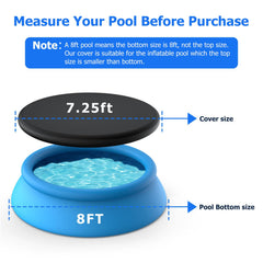 Tufmunb pool cover showing elastic band design