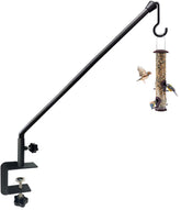 Tuohours 38 Inch deck hook hanger front view with black finish