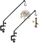 Tuohours 38 Inch Deck Hook Hanger in black, front view