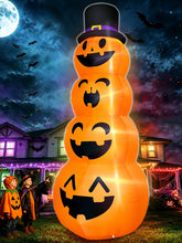 TURNMEON 12FT Giant Halloween Inflatable Pumpkin decoration front view
