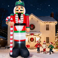 TURNMEON Inflatable Nutcracker in outdoor setting at night