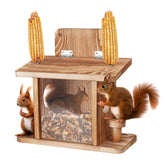 Turosur Squirrel Feeder front view showing picnic table design