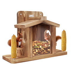 Turosur Squirrel Feeder front view with picnic table design