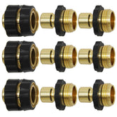 Twinkle Star Garden Hose Quick Connector, gold and black, front view