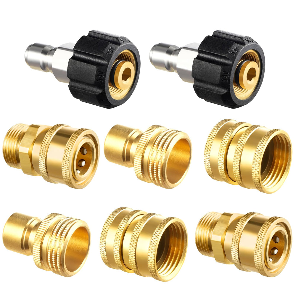 Twinkle Star Pressure Washer Adapter Set with brass fittings