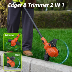 Two 2.0Ah batteries included with JAGROM trimmer