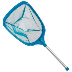 U.S. Pool Supply Hand Leaf Skimmer Net front view with aluminum pole