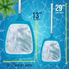 U.S. Pool Supply Leaf Skimmer Net in use at a pool