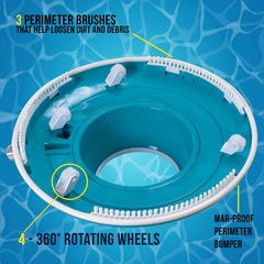 U.S. Pool Supply Leaf Terminator Vacuum 15-inch showing reusable leaf bags