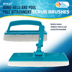 U.S. Pool Supply pool pole attachment brush side view
