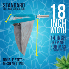 U.S. Pool Supply skimmer net with EZ clip handle