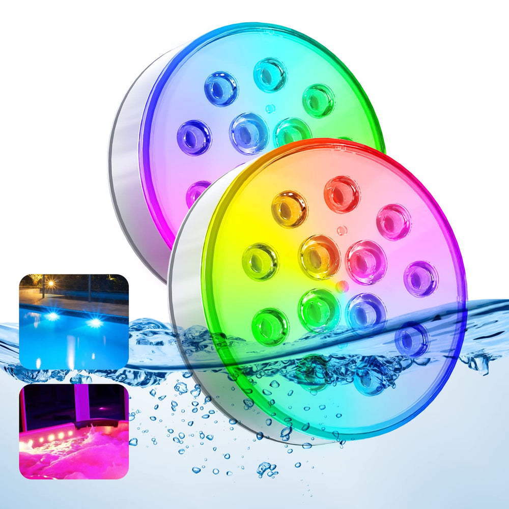 U UZOPI rechargeable submersible LED pool light front view