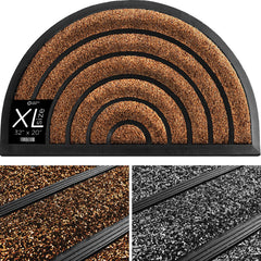 ubdyo Durable Welcome Doormat front view in brown