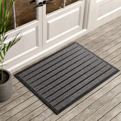 ubdyo Extra Durable Door Mat 36" x 24" in bright grey front view