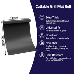 UBeesize Grill Mat on a charcoal grill during cooking