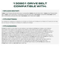 UDC Mower Belts packaging with product details