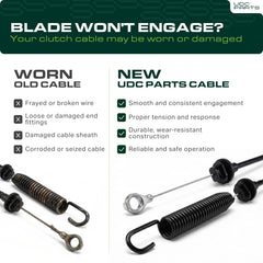 UDC Parts Clutch Cable 74 inch length overview