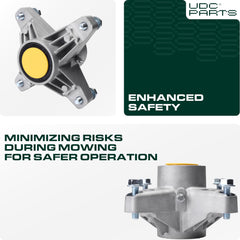 UDC Parts spindle assembly with included hardware components