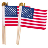 Uelfbaby 12 Pcs Small American Flags front view