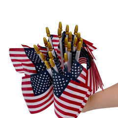 Uelfbaby 4x6 inch American flag with spear top