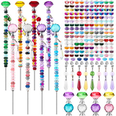 UFU 192 pcs Fairy Wand Beaded Garden Stakes Kit in gift box