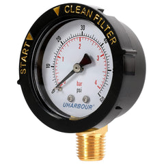 Uharbour Pool Filter Pressure Gauge dial with clear markings