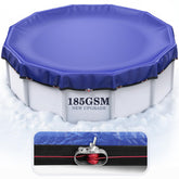 UIRWAY 12FT pool cover blue round model front view